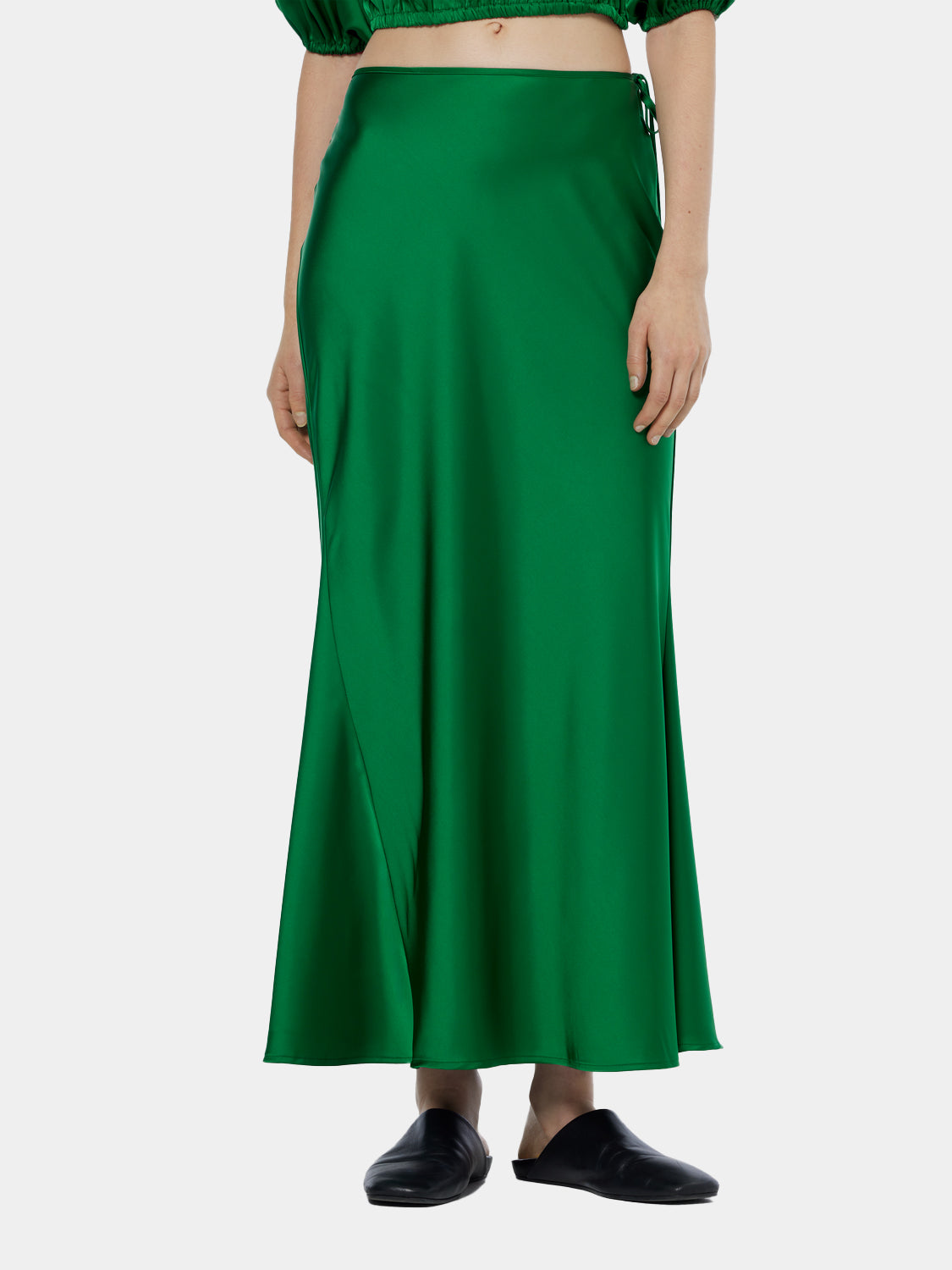 Midi bias skirt