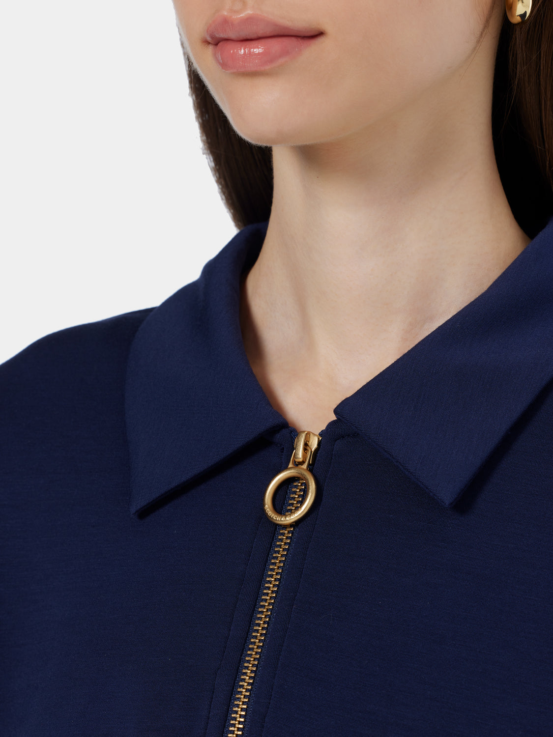 Mini modal polo dress
