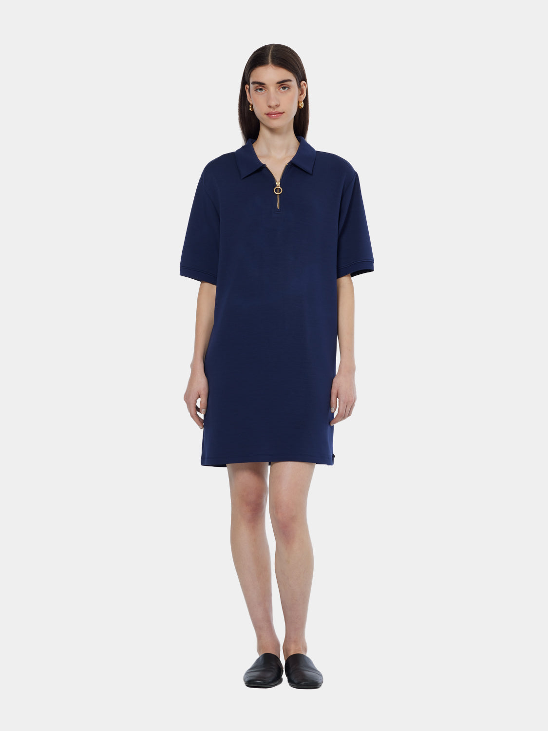Mini modal polo dress