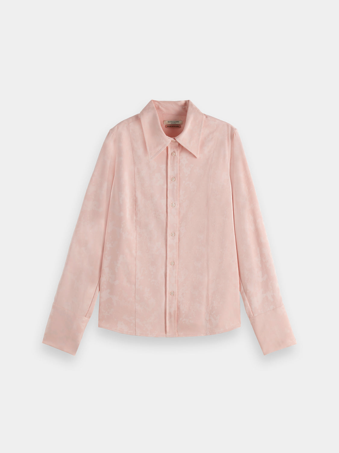 Satin jacquard shirt