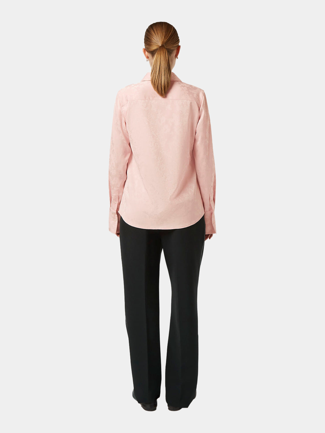 Satin jacquard shirt