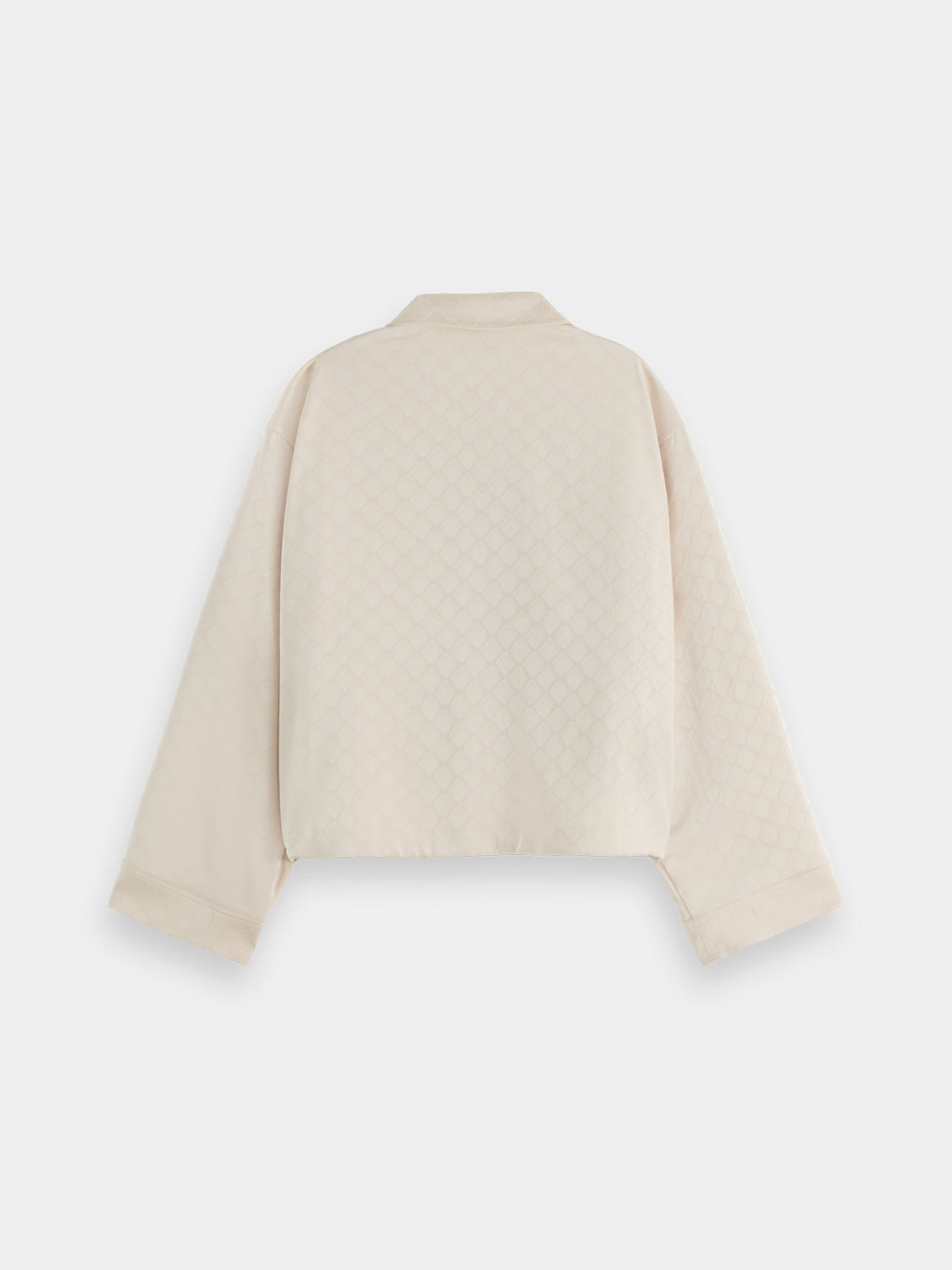 Satin jacquard utility shirt
