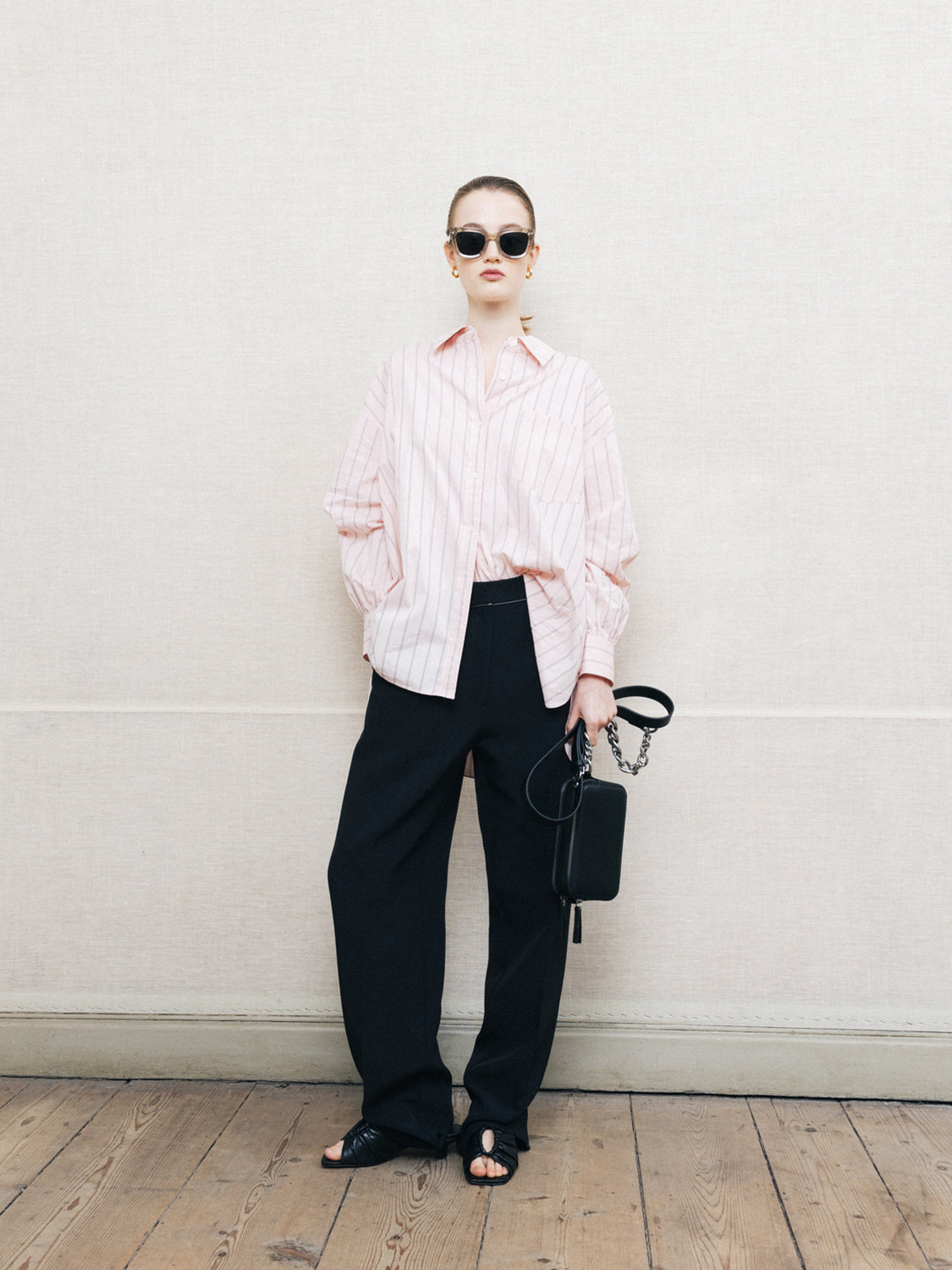 Girlfriend poplin shirt