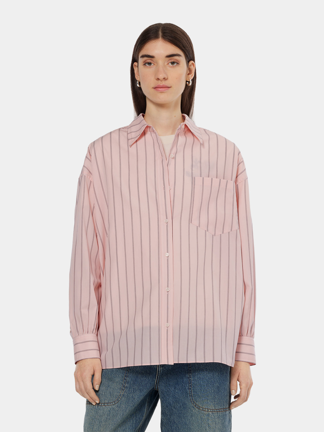 Girlfriend poplin shirt