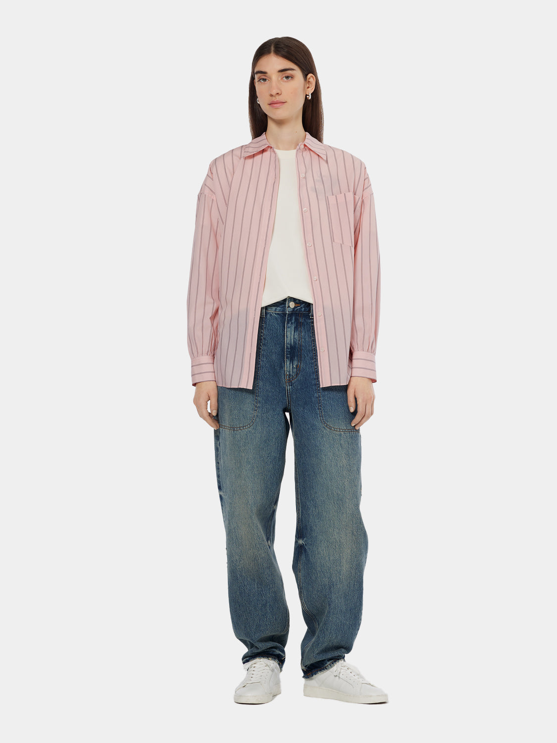 Girlfriend poplin shirt