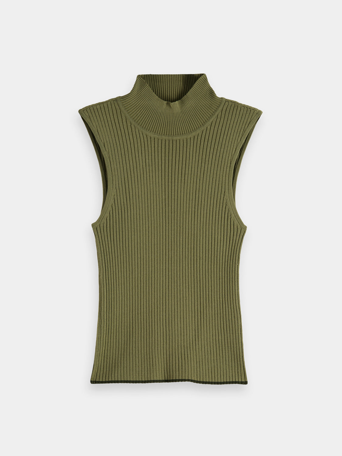 Ribbed knitted tank