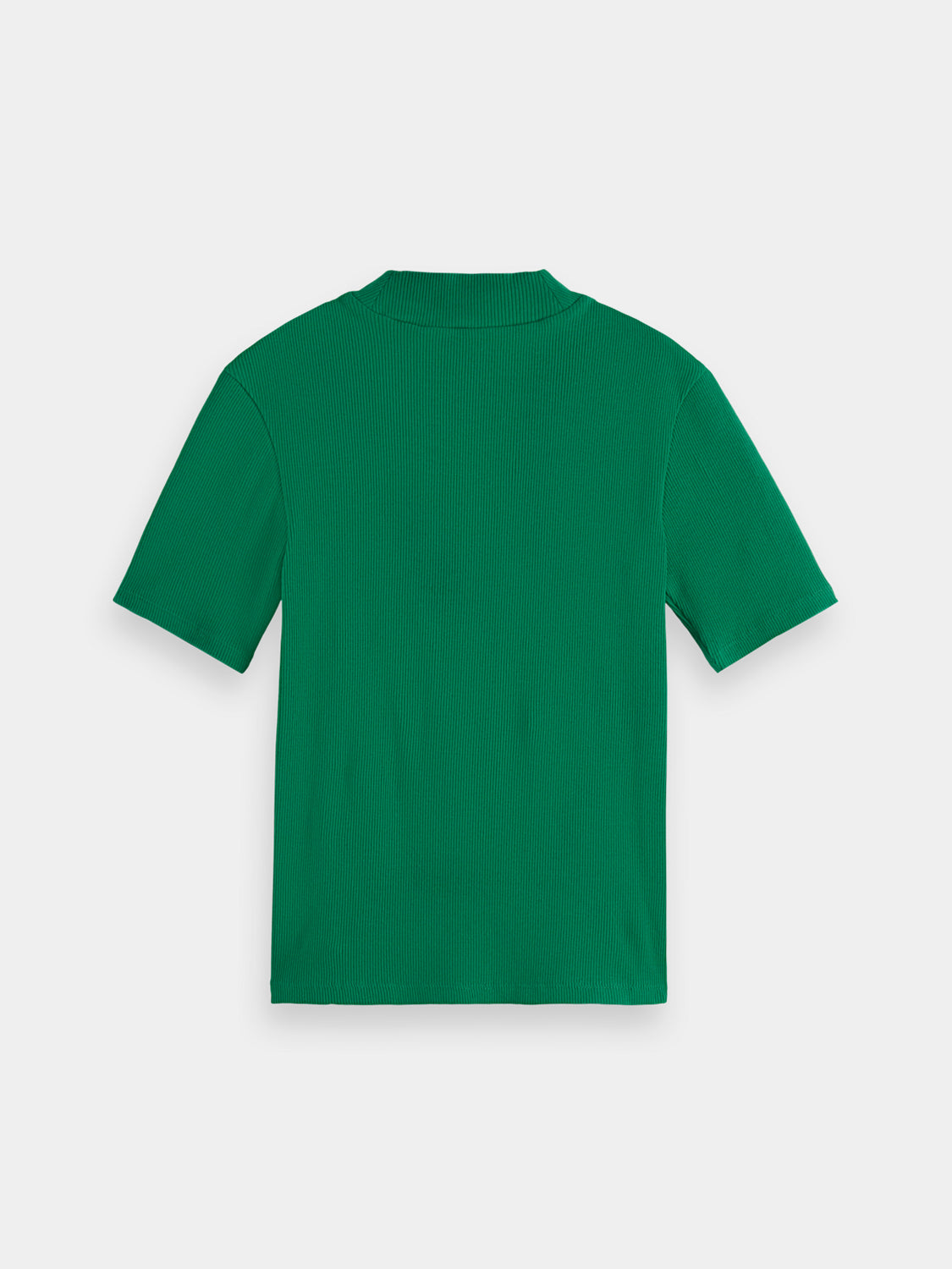Mock neck ribbed top - Scotch & Soda NZ