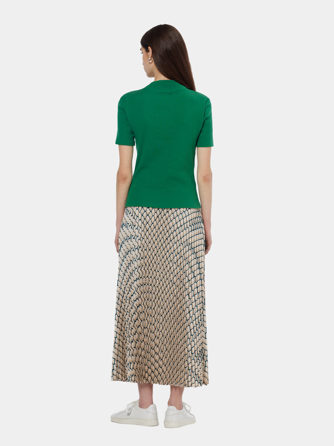 Mock neck ribbed top - Scotch & Soda NZ