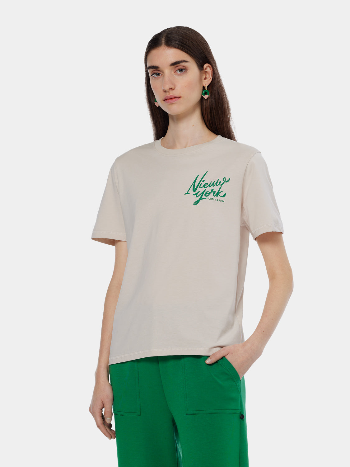 Chest artwork t-shirt - Scotch & Soda NZ