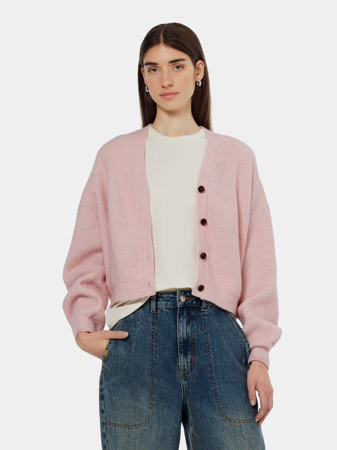 Fuzzy relaxed cardigan