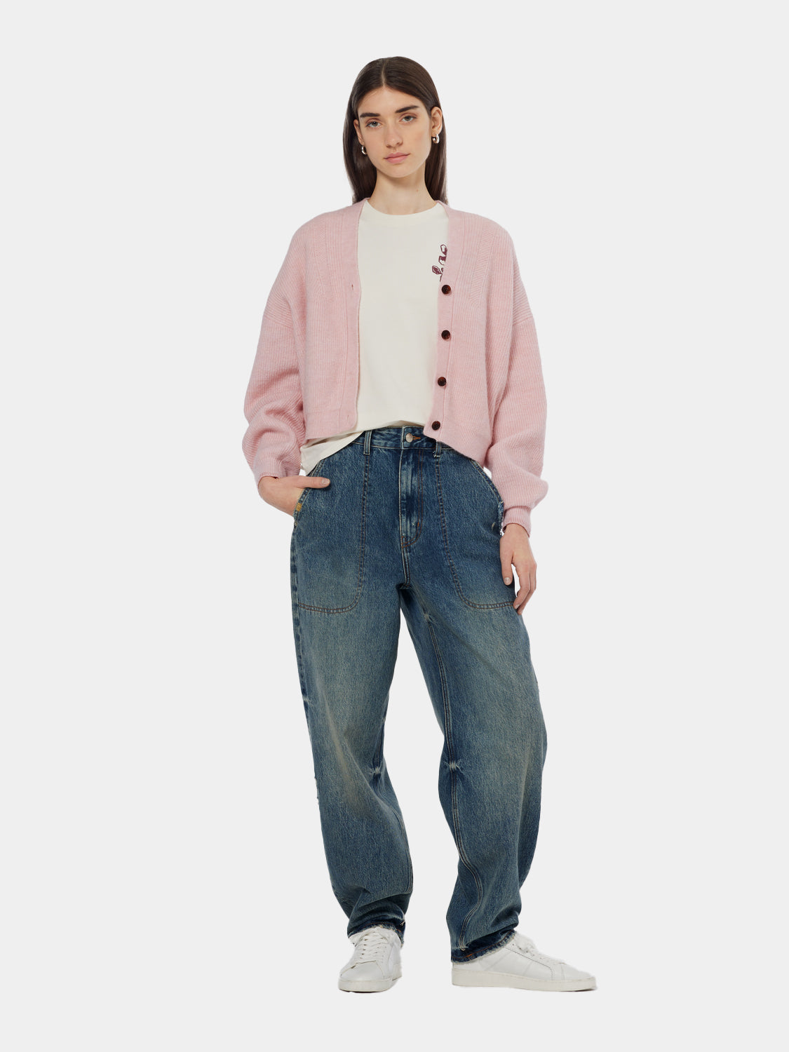 Fuzzy relaxed cardigan