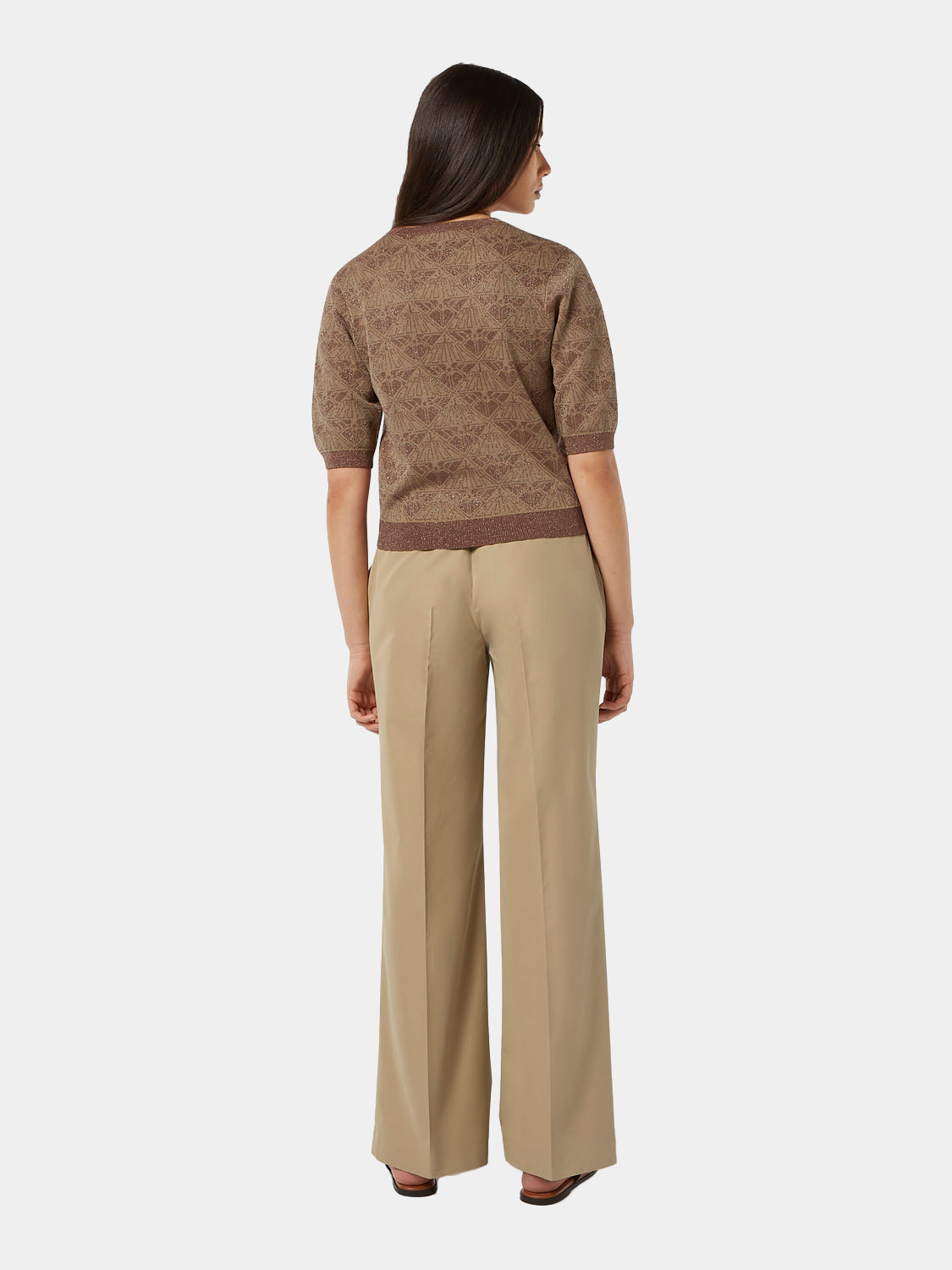 Monogram jacquard pullover - Scotch & Soda NZ