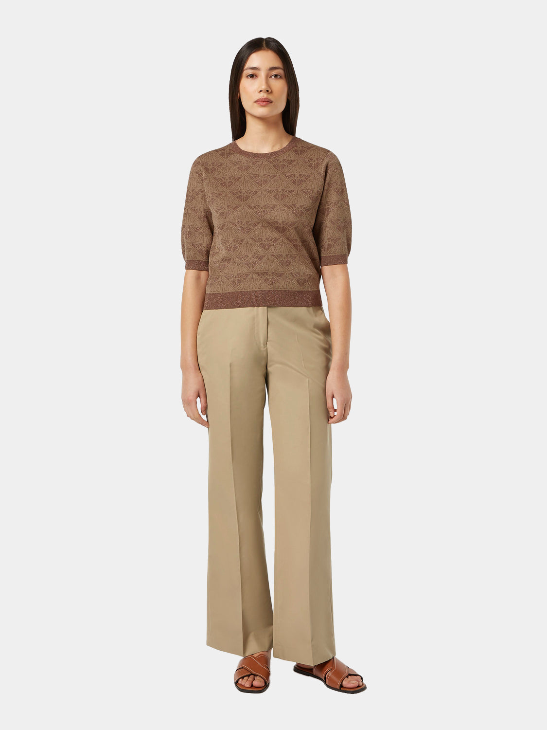 Monogram jacquard pullover - Scotch & Soda NZ
