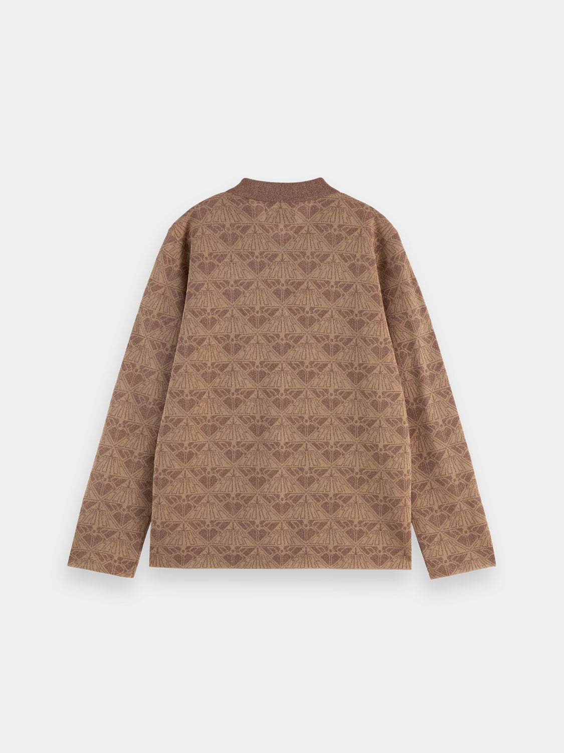 Monogram jacquard jacket - Scotch & Soda NZ
