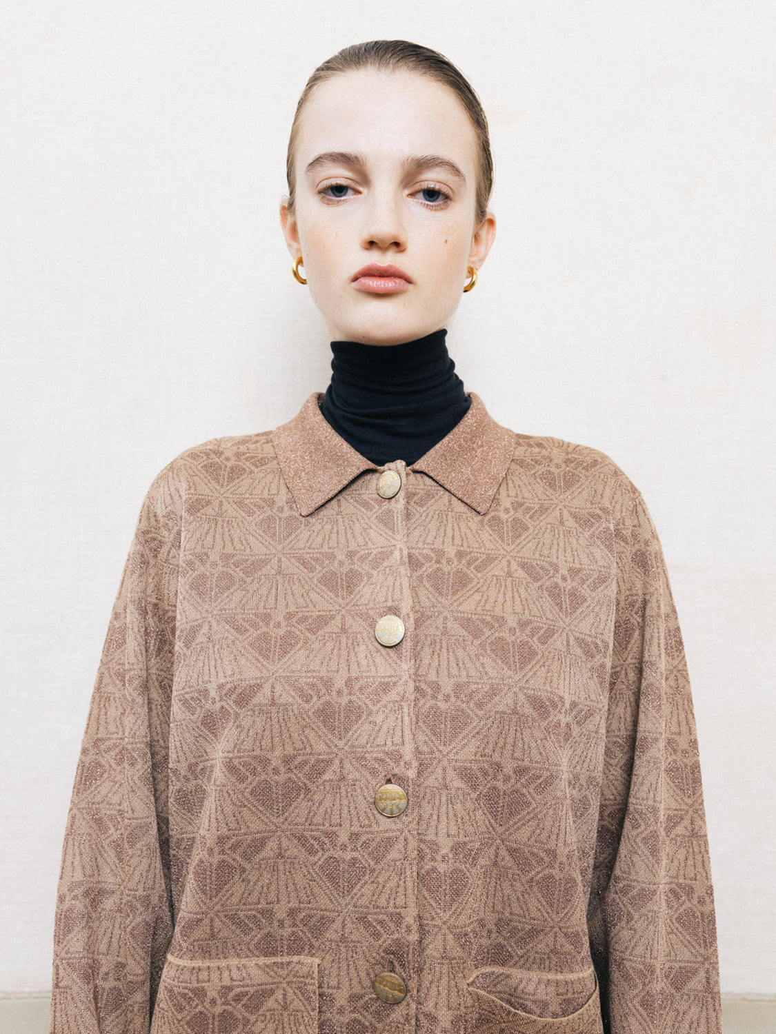 Monogram jacquard jacket - Scotch & Soda NZ