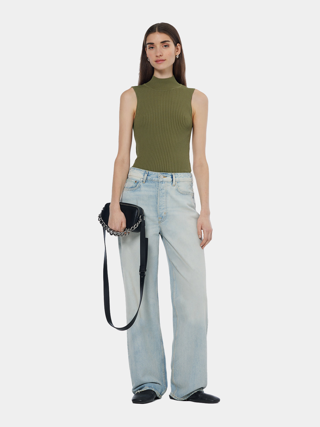 SCOTCH & SODA Ripple straight-fit denim jeans displayed on a model, showcasing classic blue denim and straight-leg style.