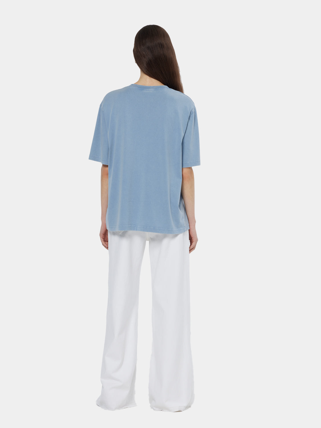 Back view of Scotch & Soda Wave wide-fit denim jeans showing relaxed fit and classic denim texture.