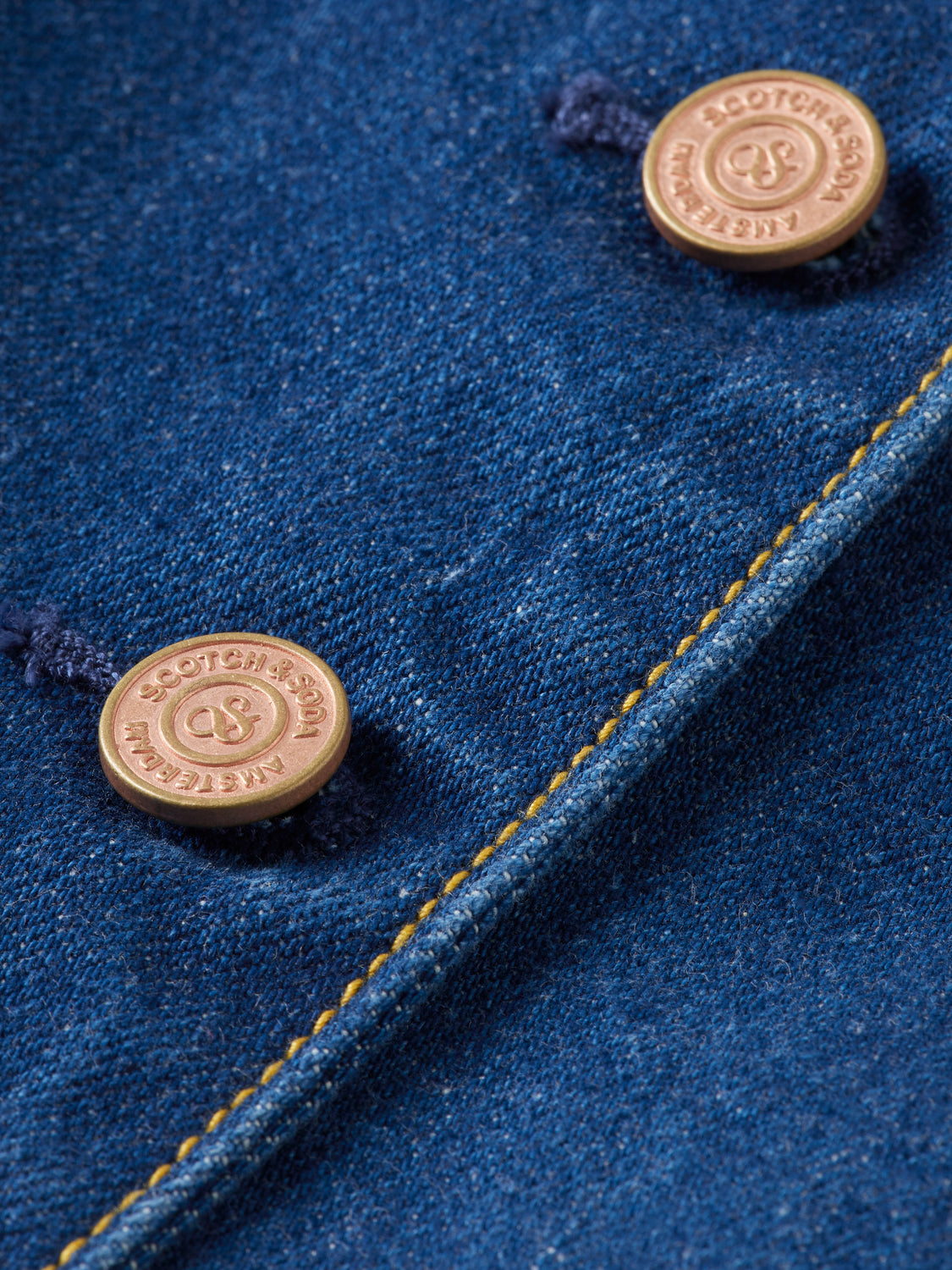Fitted denim waistcoat