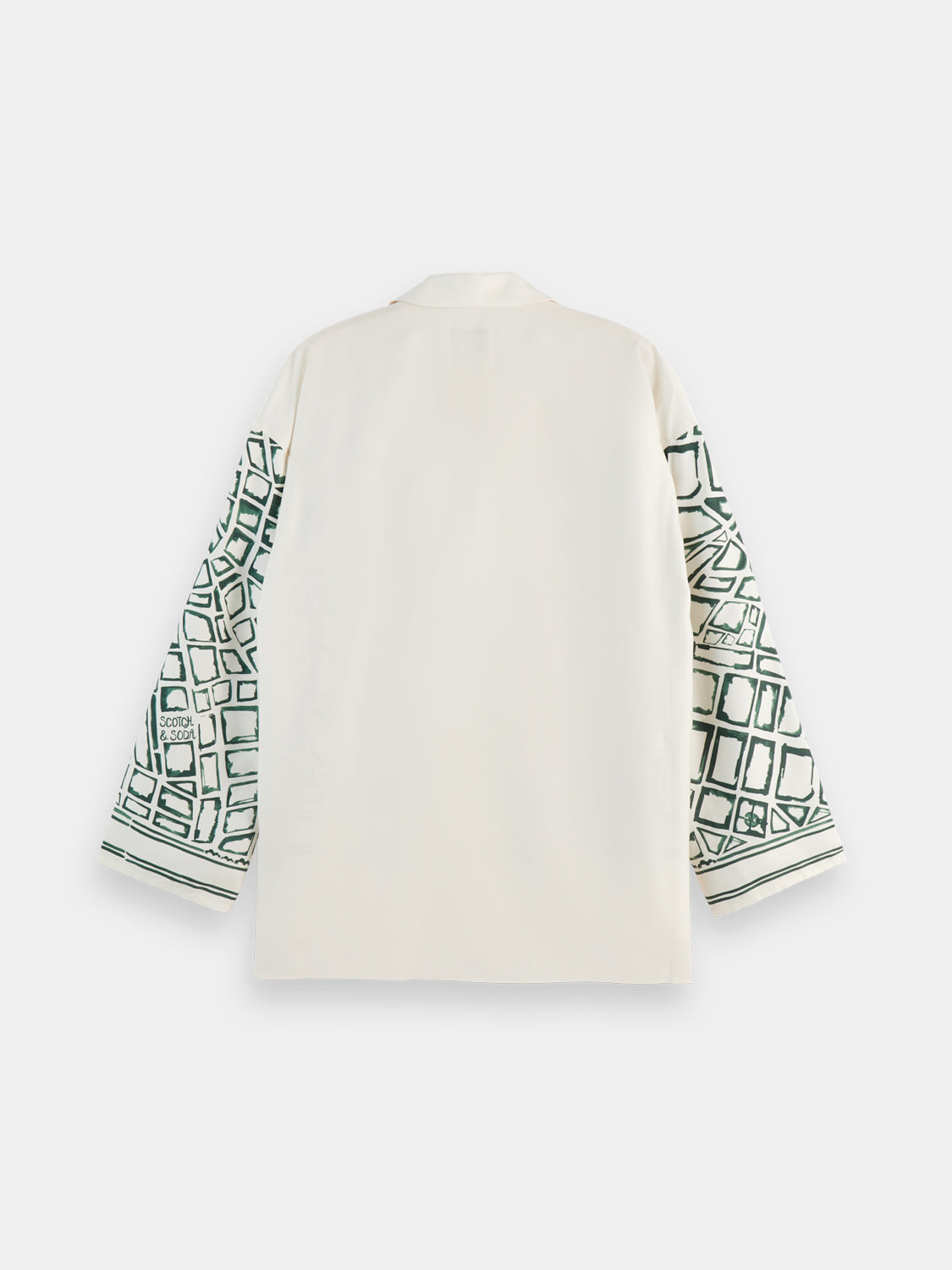 Oversized placed print shirt