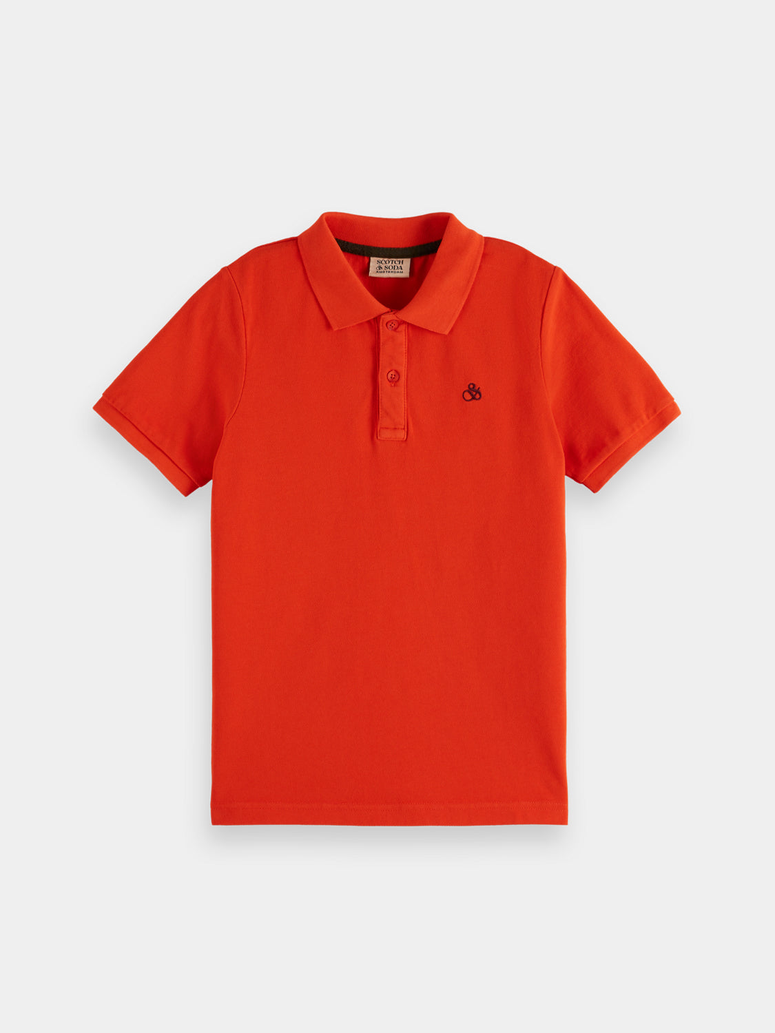 Kids - Garment-dyed pique polo - Scotch & Soda NZ