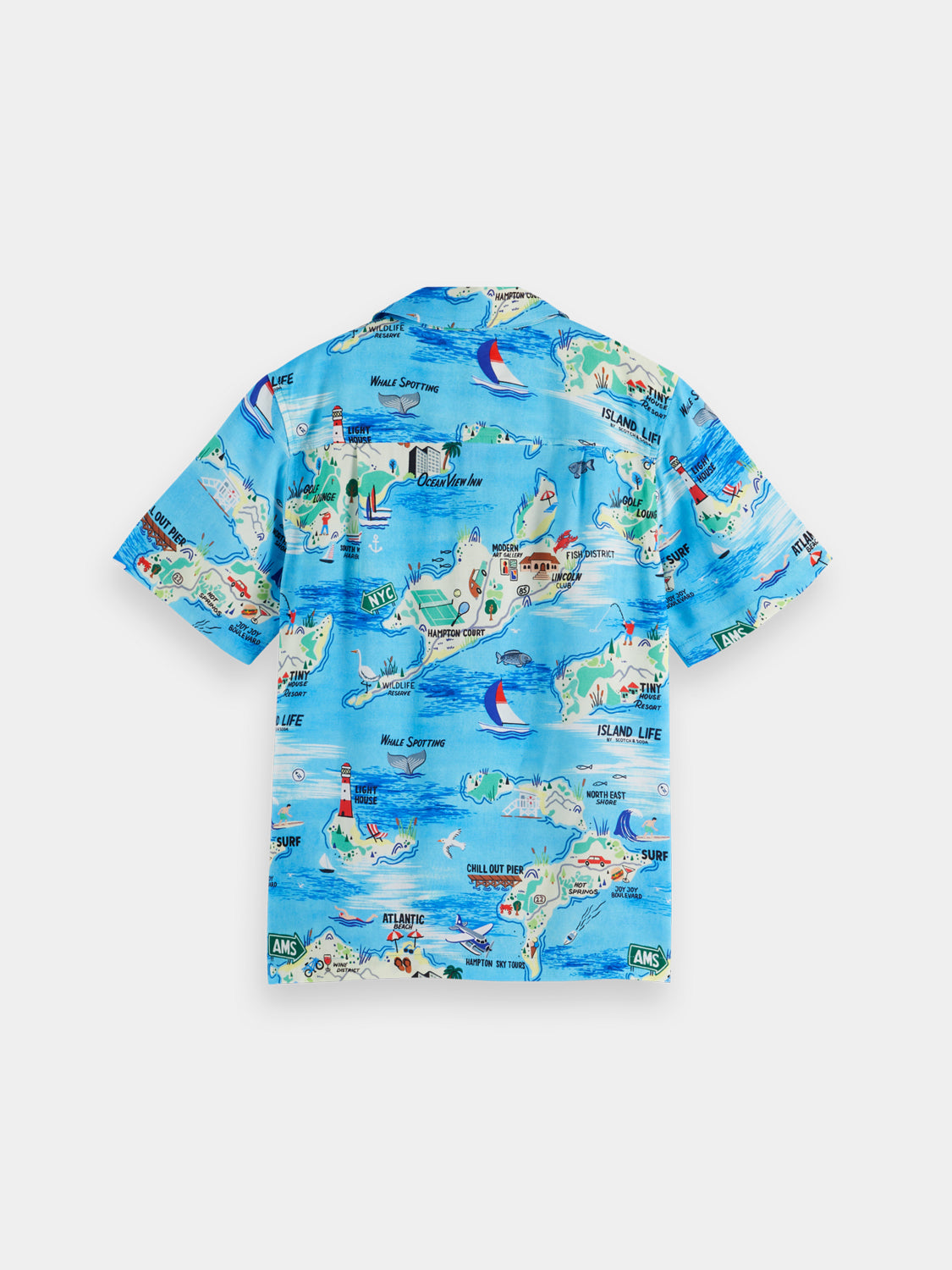 Kids - Printed viscose shirt - Scotch & Soda NZ