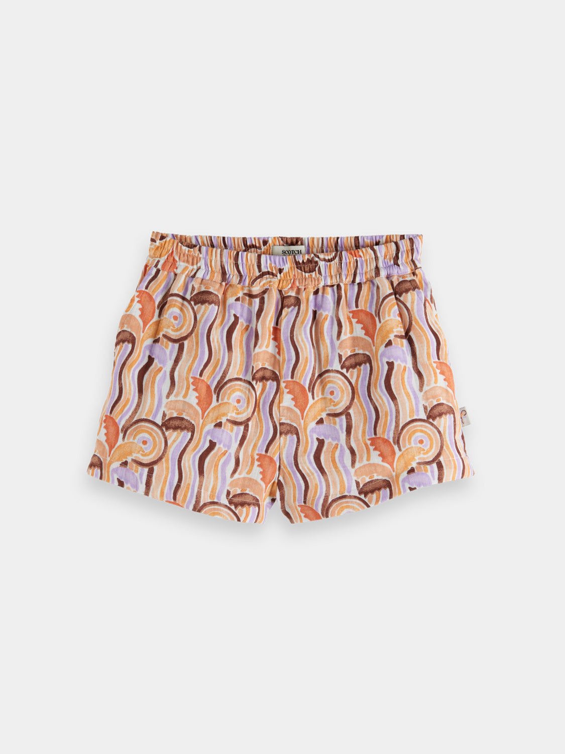 Kids' crinkle cotton shorts by Scotch & Soda, lightweight and comfortable with a casual fit, perfect for summer wear.