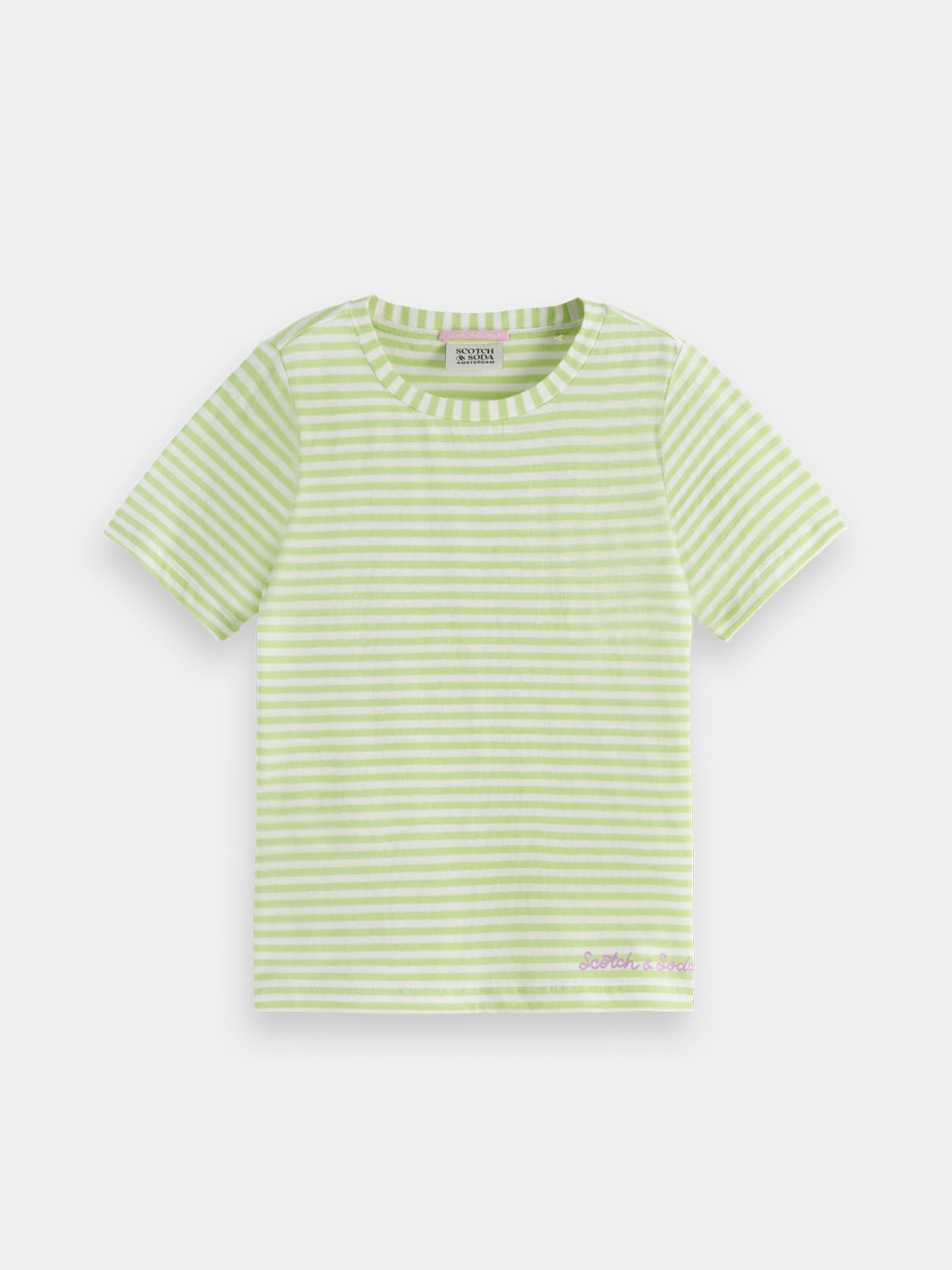 Kids - Yarn-dyed t-shirt - Scotch & Soda NZ