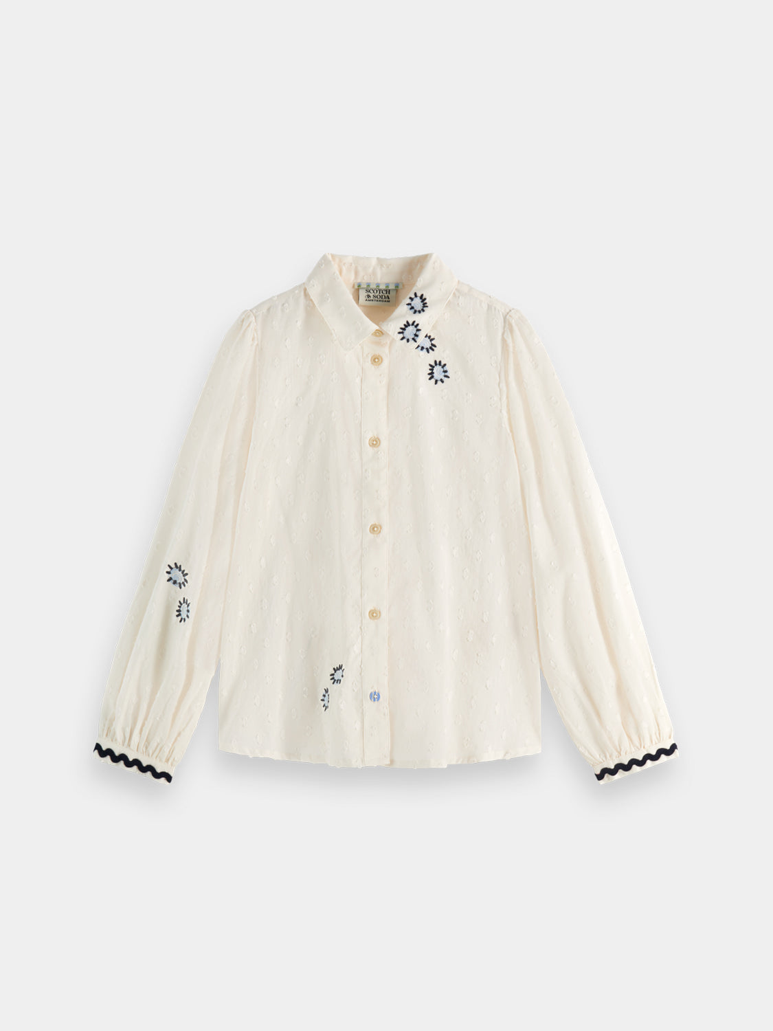 Kids - Embroidered shirt - Scotch & Soda NZ