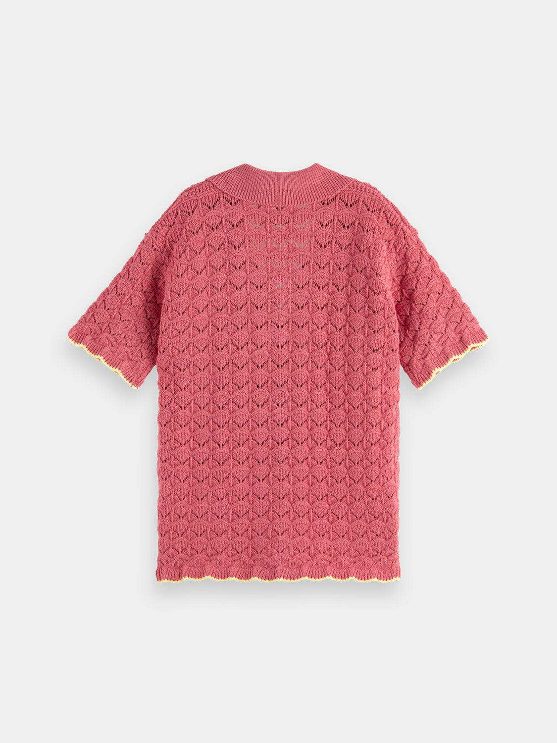 Kids - Scalloped knitted shirt - Scotch & Soda NZ