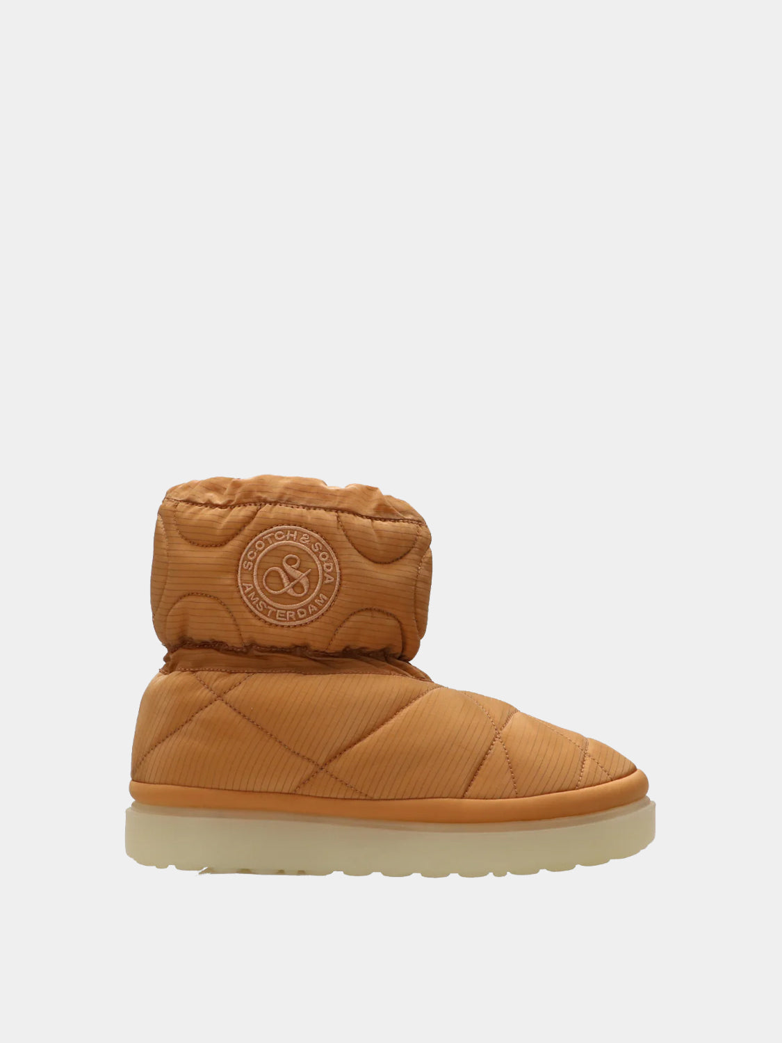 SCOTCH & SODA Joan boots, stylish footwear with leather design, featuring ankle-length cut and modern detailing.