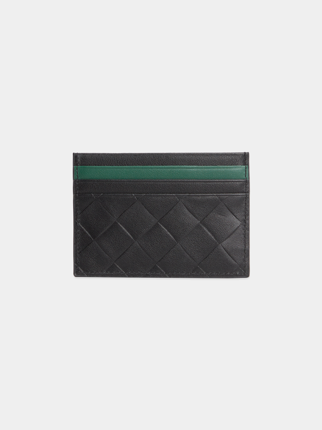 Black leather SCOTCH & SODA cardholder with multiple card slots, compact and sleek design.
