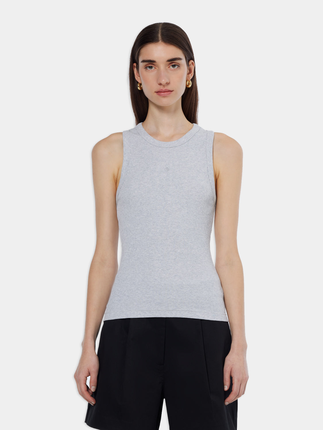 Ribbed racer tank