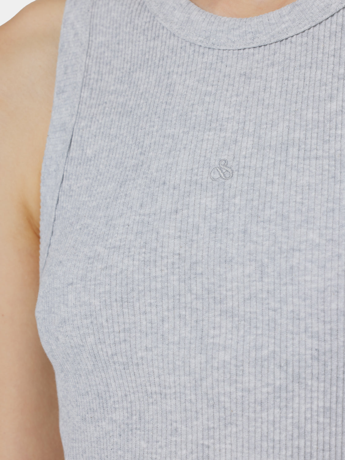 Ribbed racer tank