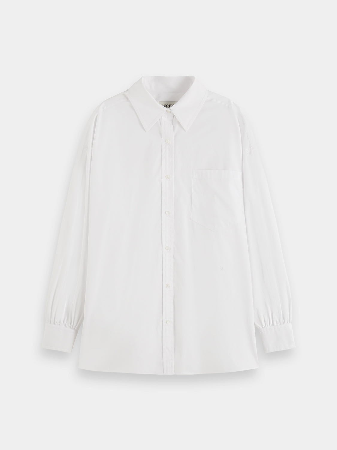 Girlfriend poplin shirt - Scotch & Soda NZ
