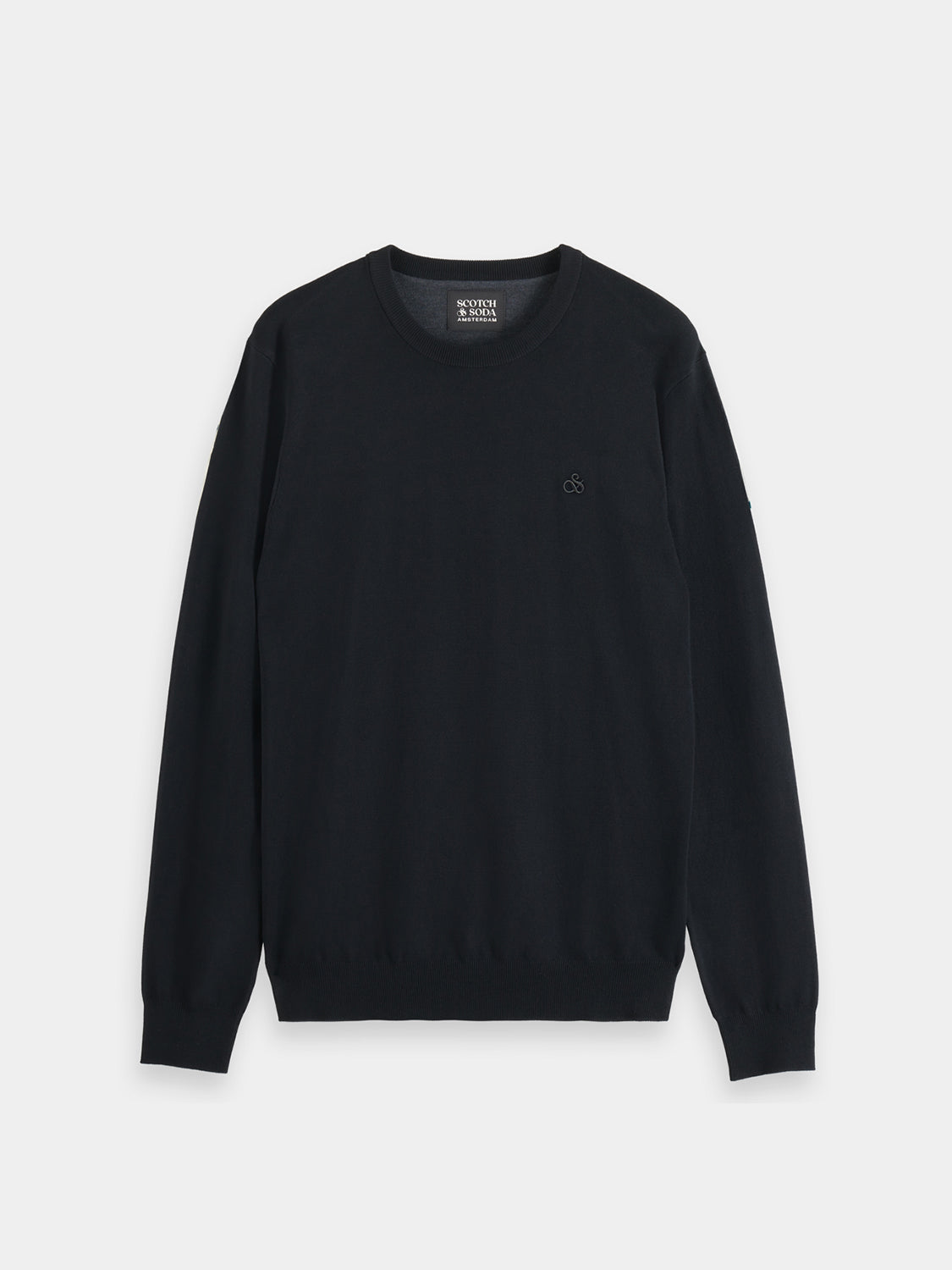 Viscose crewneck knitwear pullover by Scotch & Soda, featuring a soft, lightweight fabric and classic fit in a versatile style.