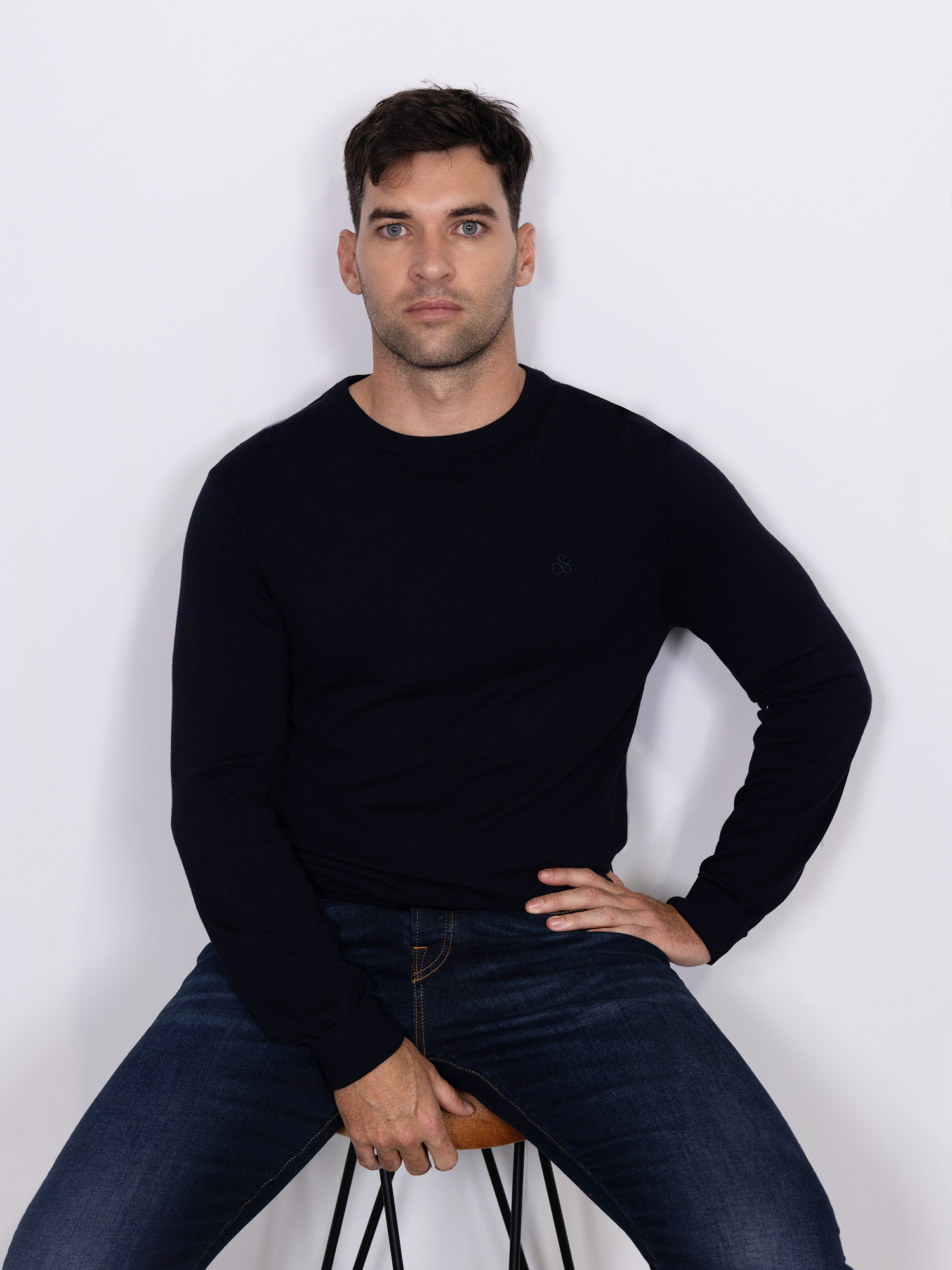 Viscose crewneck pullover - Scotch & Soda NZ