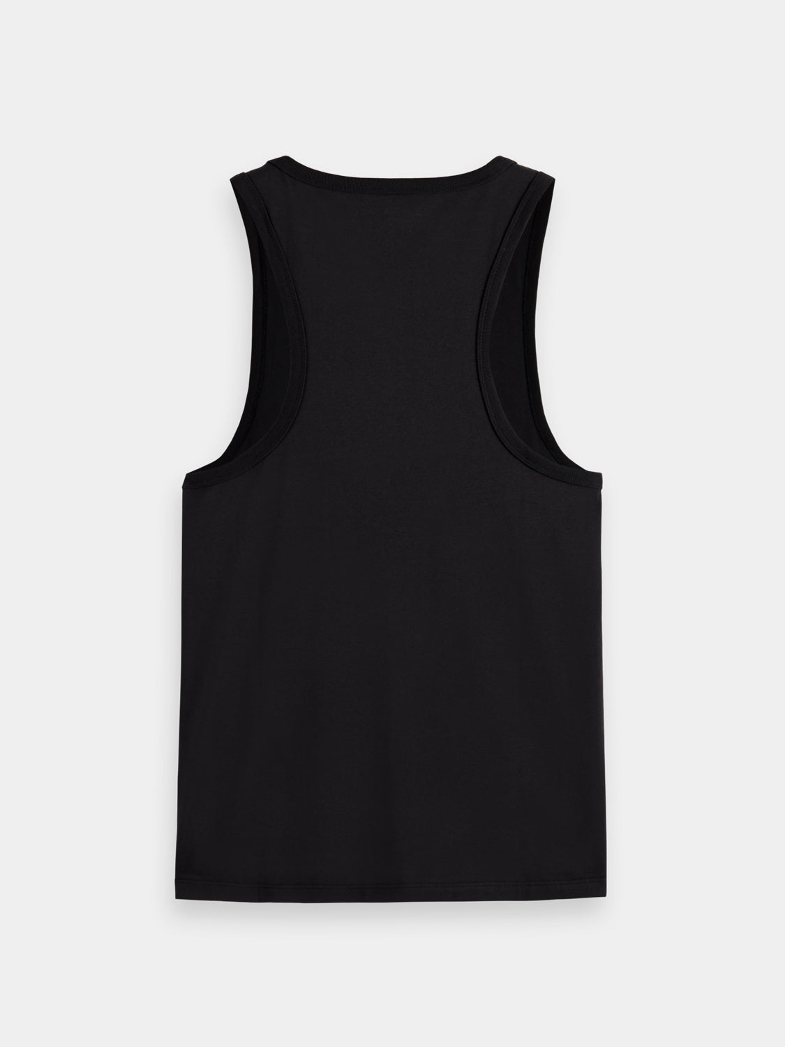 Back view of Scotch & Soda racer tank top, short-sleeve t-shirt with a casual fit and minimalistic design.