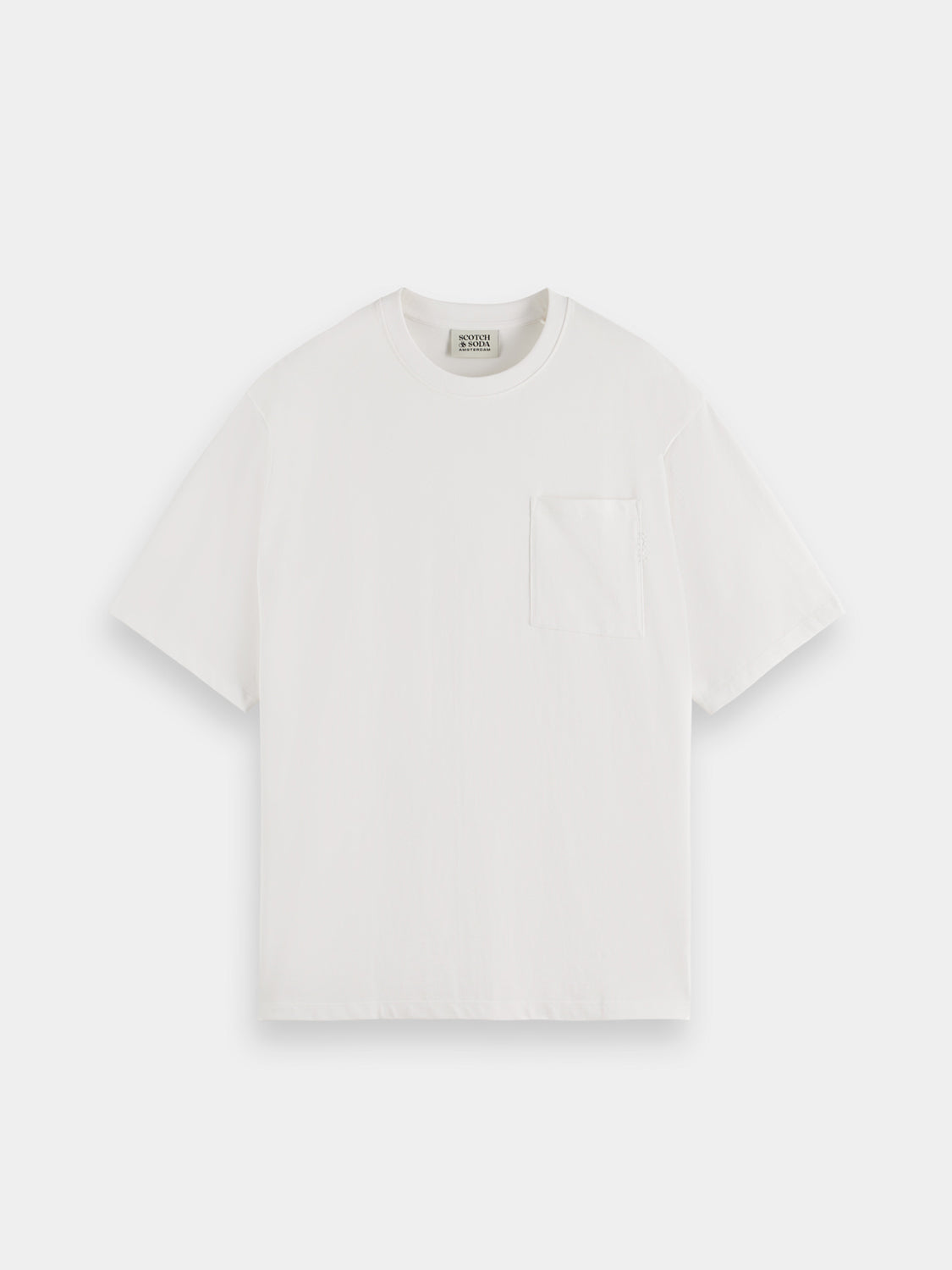 Short sleeve Scotch & Soda chest pocket t-shirt in soft fabric with a classic crew neck and chest pocket detail.