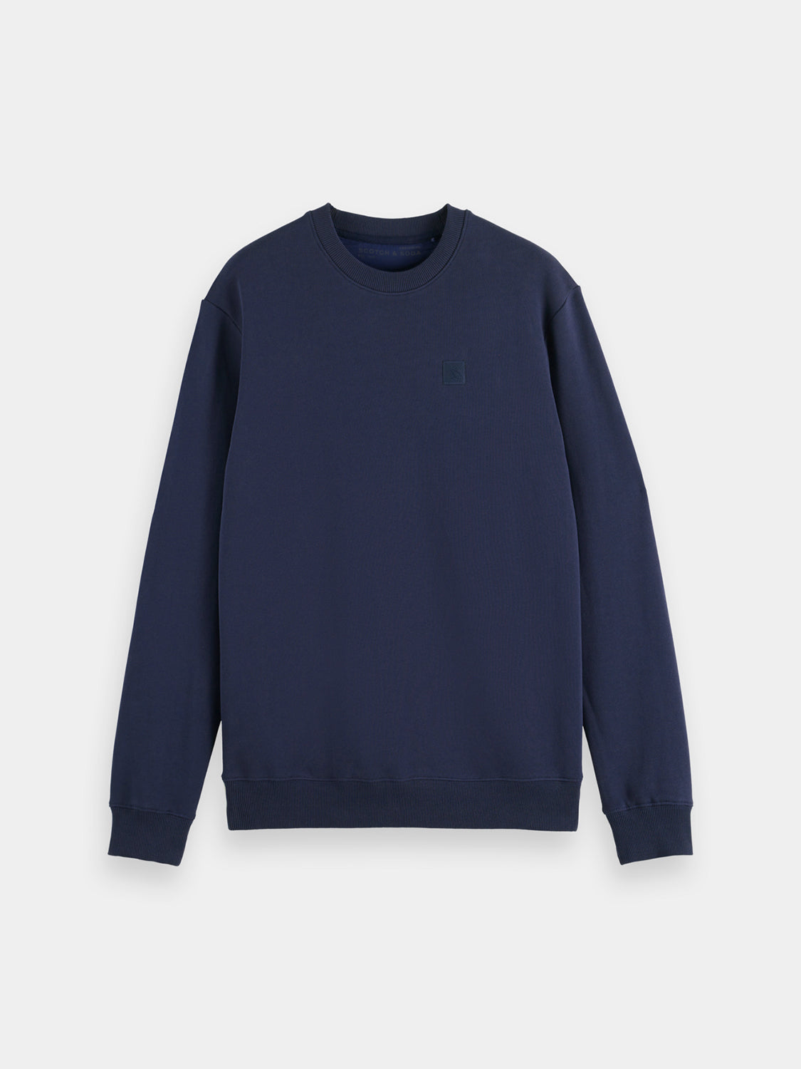 SCOTCH & SODA logo sweatshirt featuring a comfortable fit and casual style, shown in a front view with a prominent logo design.