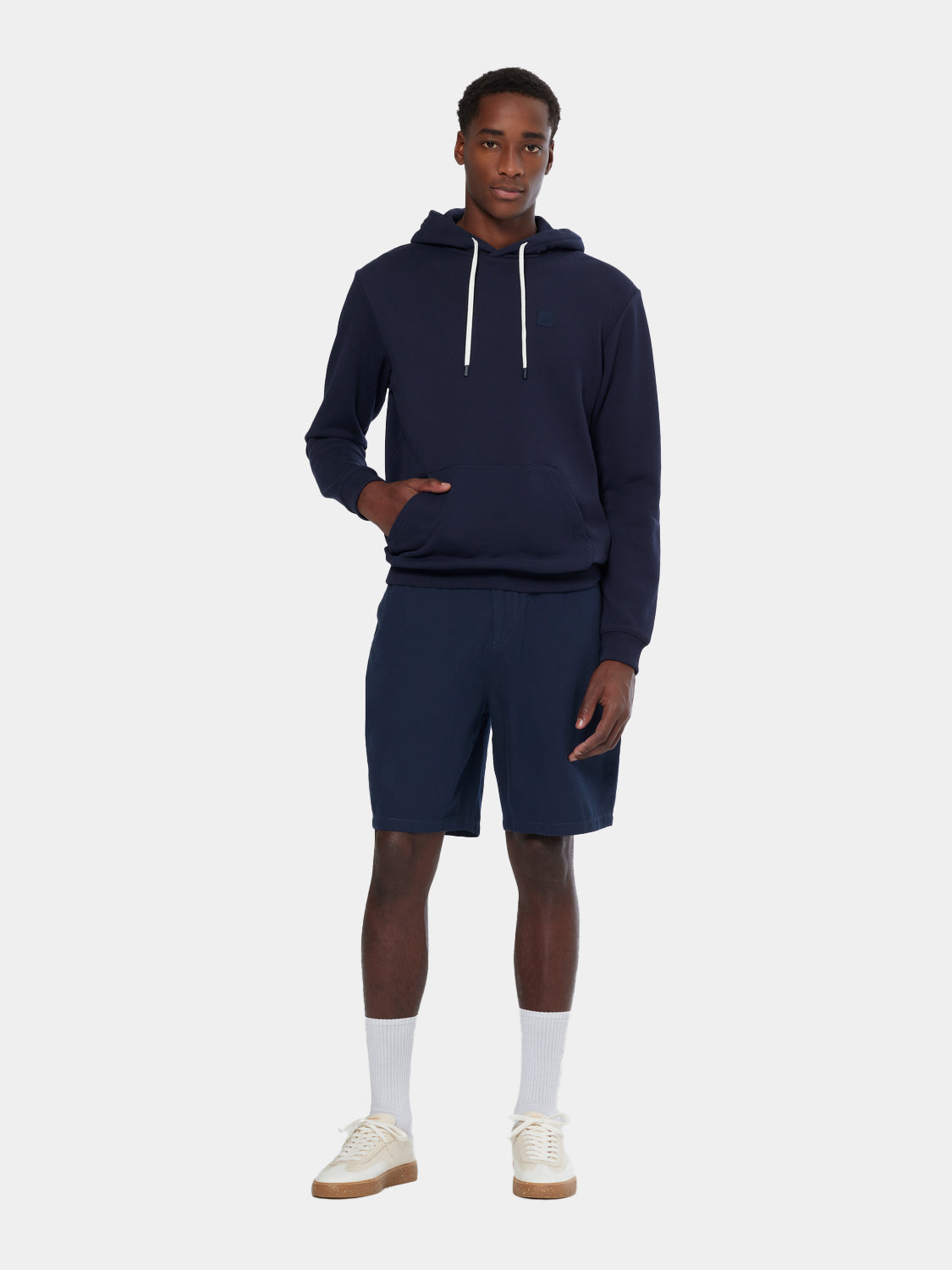 Scotch & Soda logo hoodie, men's casual sweatshirt with front logo design, soft fabric, and comfortable fit.
