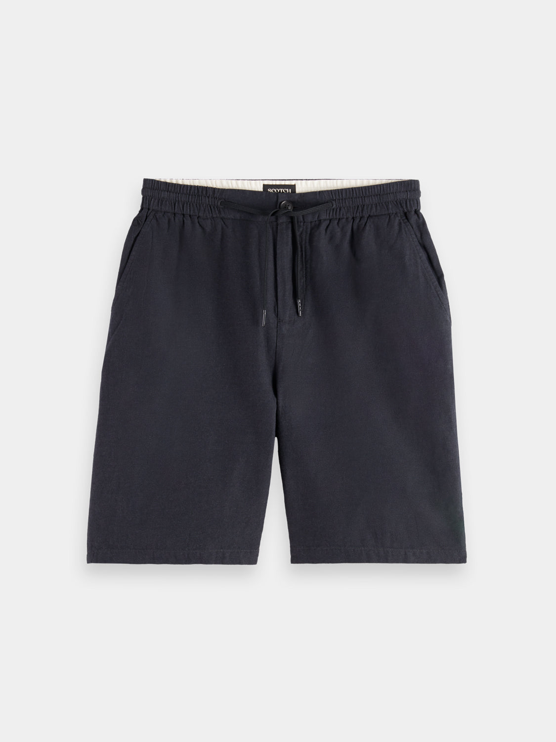 Fave cotton-linen shorts - Scotch & Soda NZ