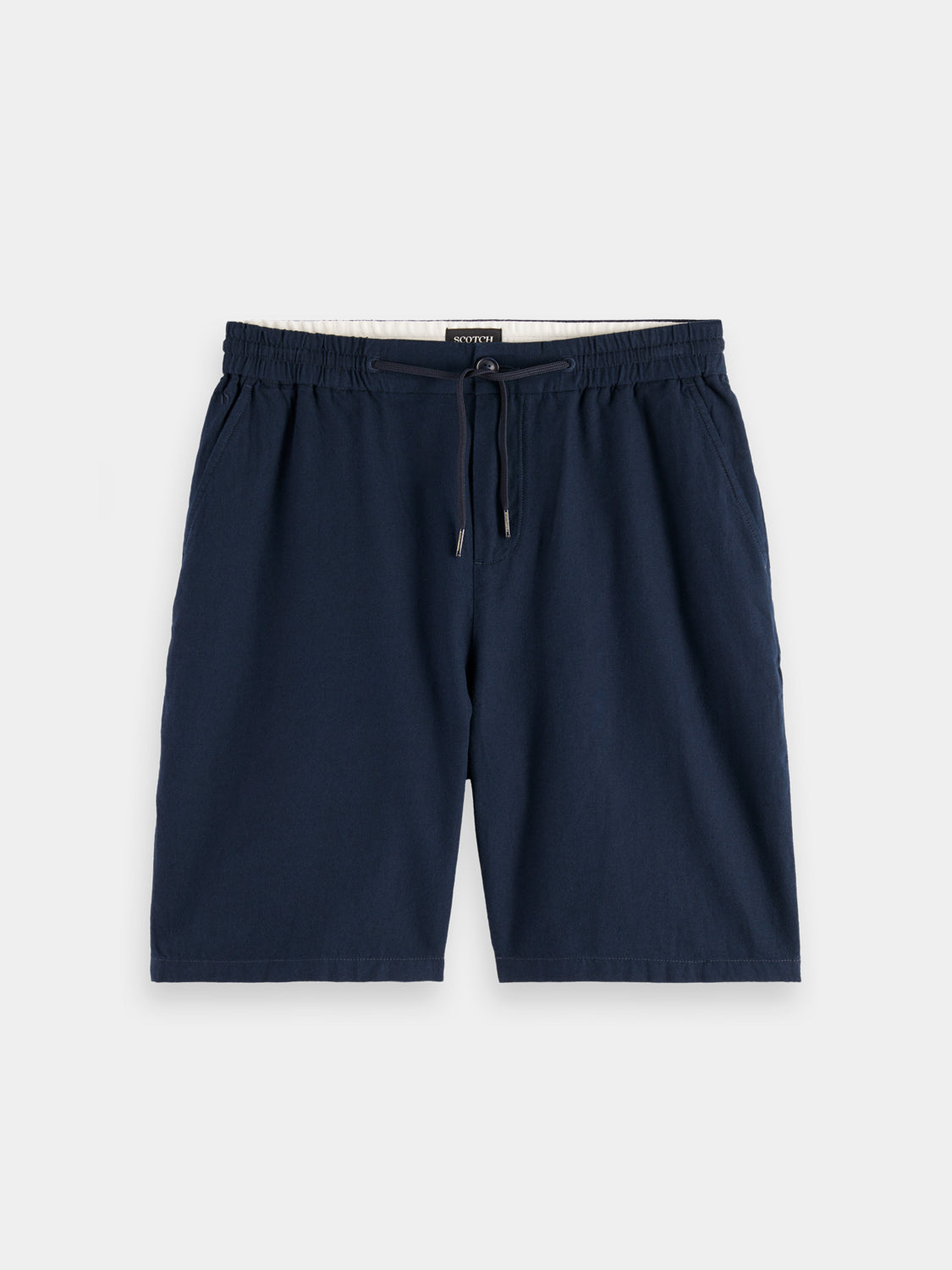 Fave cotton-linen shorts - Scotch & Soda NZ