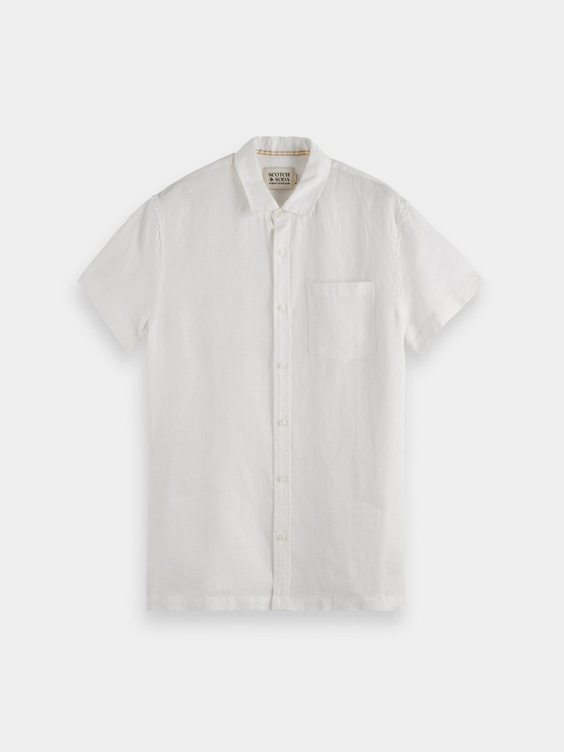 Short sleeved linen shirt - Scotch & Soda NZ