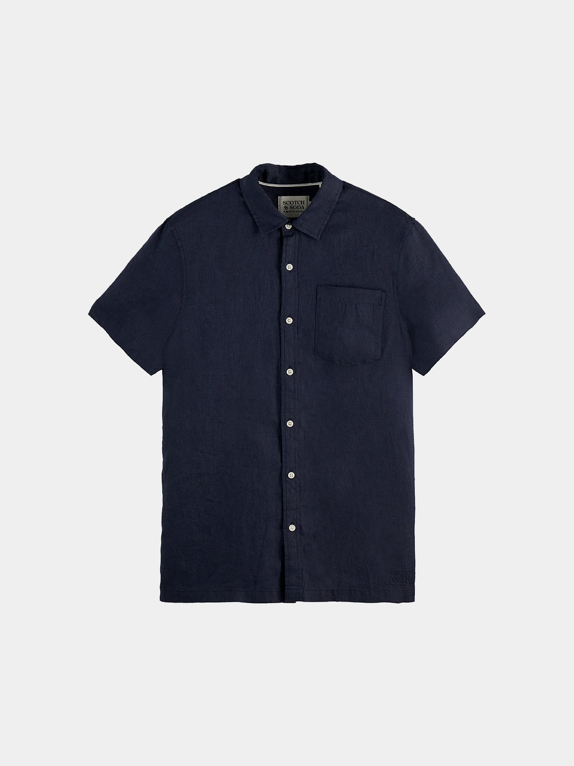 Short sleeved linen shirt - Scotch & Soda NZ