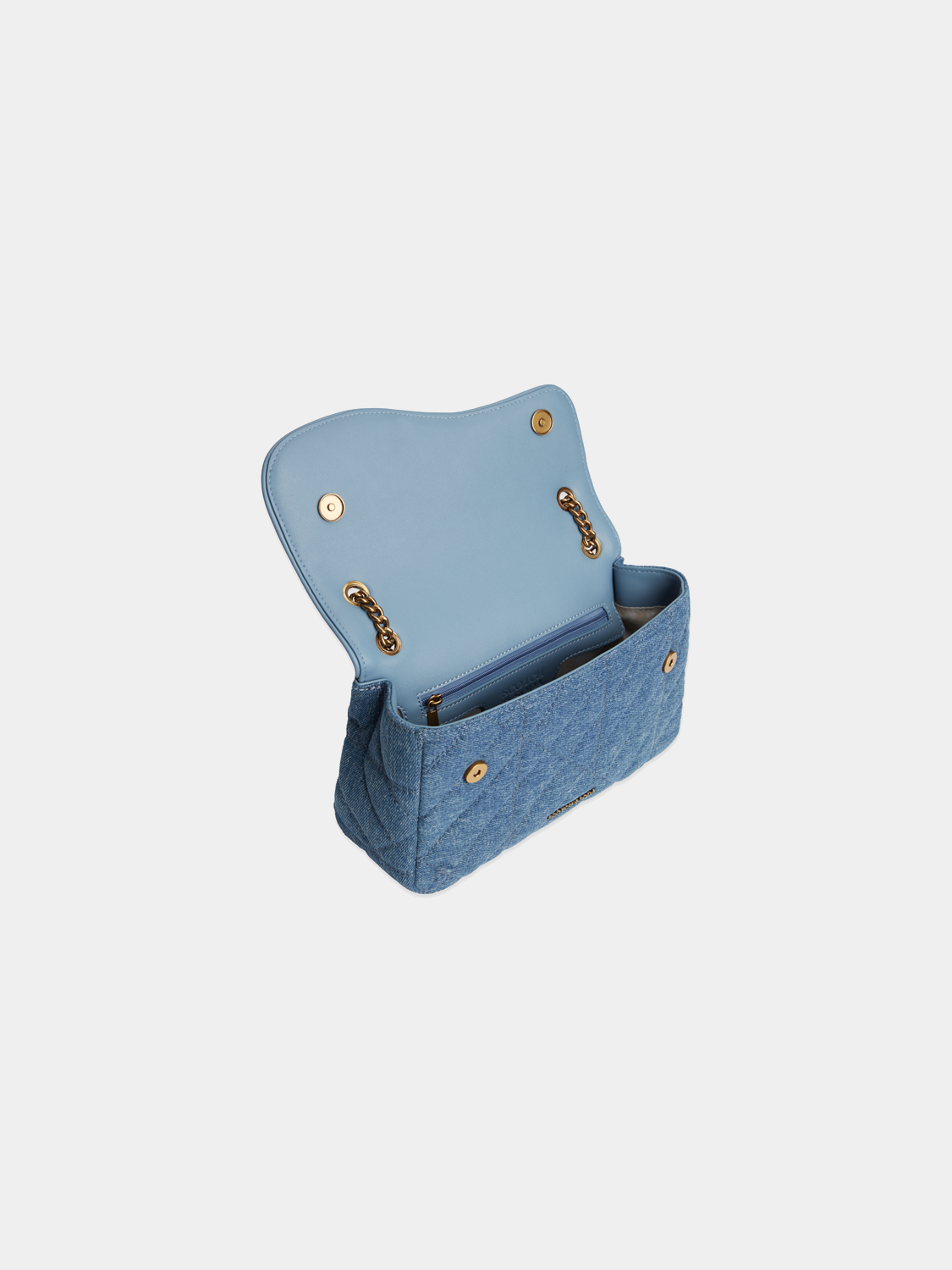Denim crossbody bag from Scotch & Soda with adjustable strap and front pocket, stylish and casual accessory for everyday use.