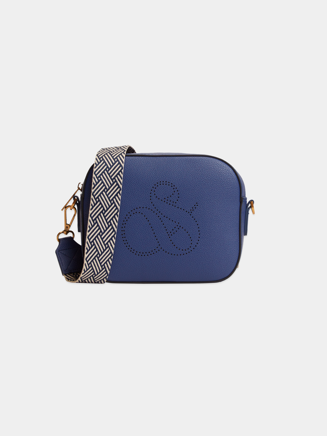 Scotch & Soda crossbody bag in black with adjustable strap and zip closure, stylish accessory for everyday use.