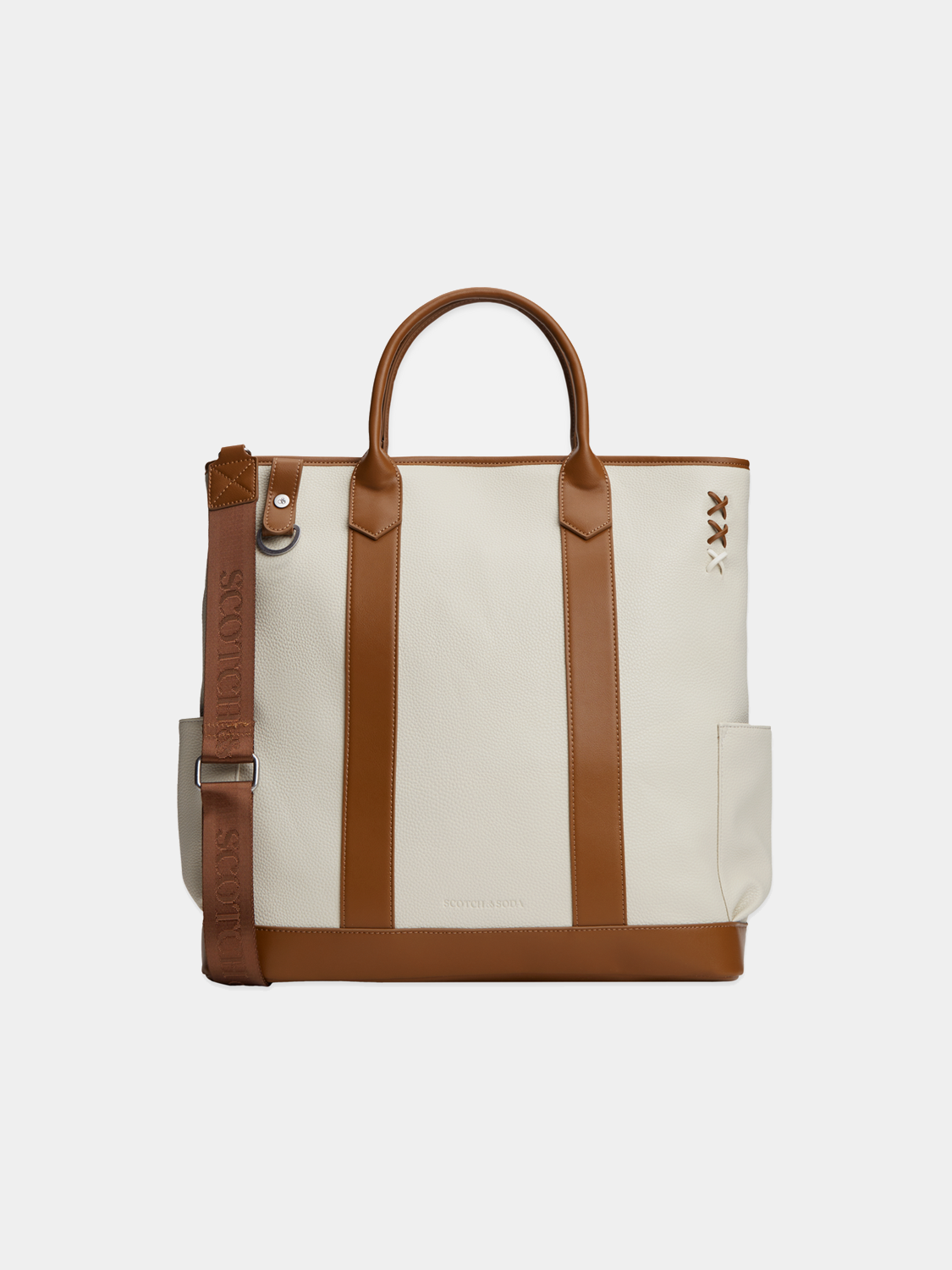 SCOTCH & SODA utility tote bag with sturdy handles and spacious interior, ideal for carrying everyday essentials.