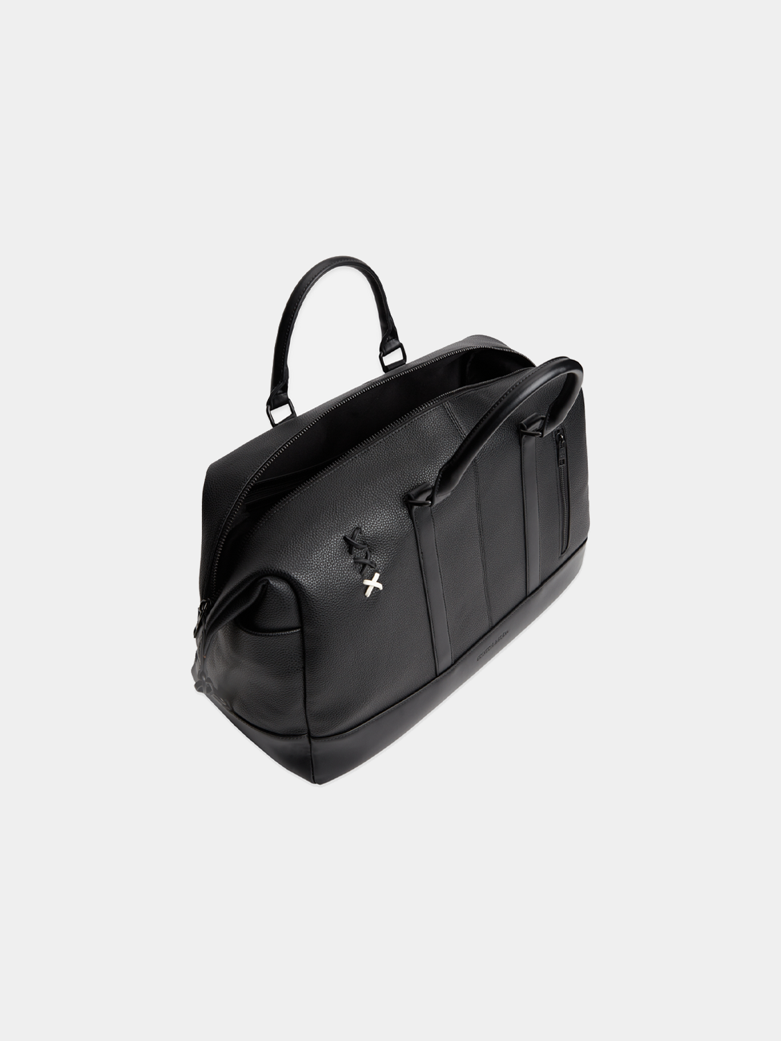 SCOTCH & SODA weekender bag with leather handles and spacious main compartment, suitable for travel and weekend trips.