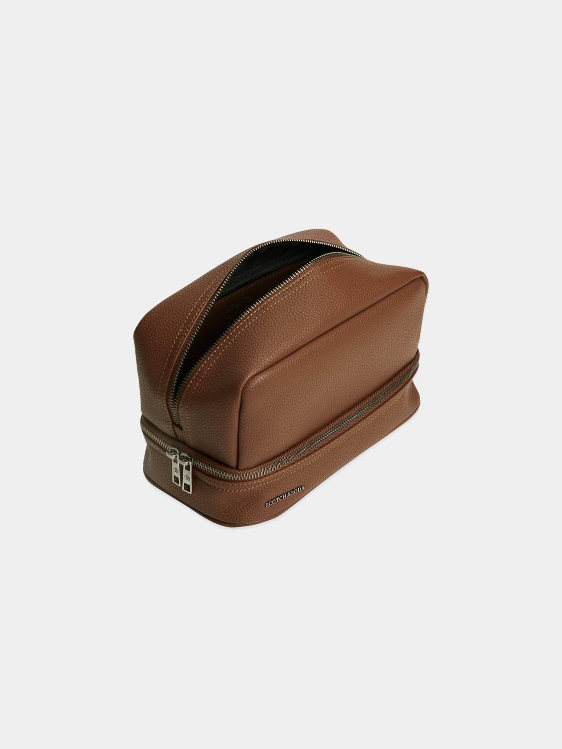 SCOTCH & SODA travel pouch bag in durable fabric with zipper closure and adjustable strap, ideal for organizing essentials.