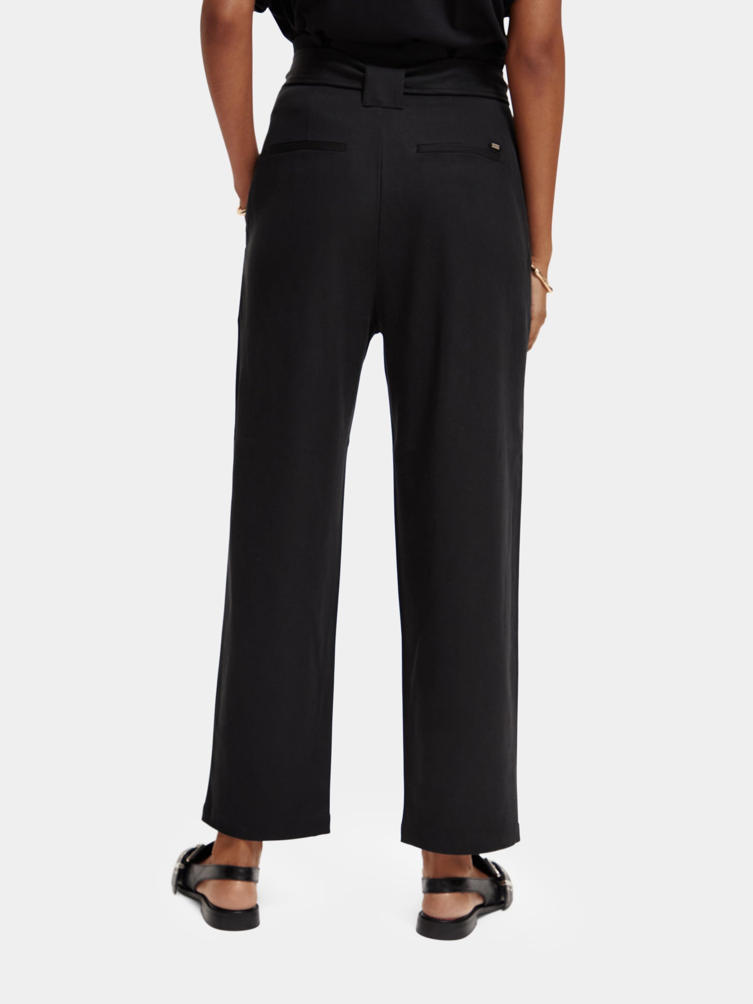 Daisy high-rise paper bag pants - Scotch & Soda NZ